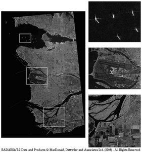 レーダサット２号（RADARSAT-2）の初画像が公開